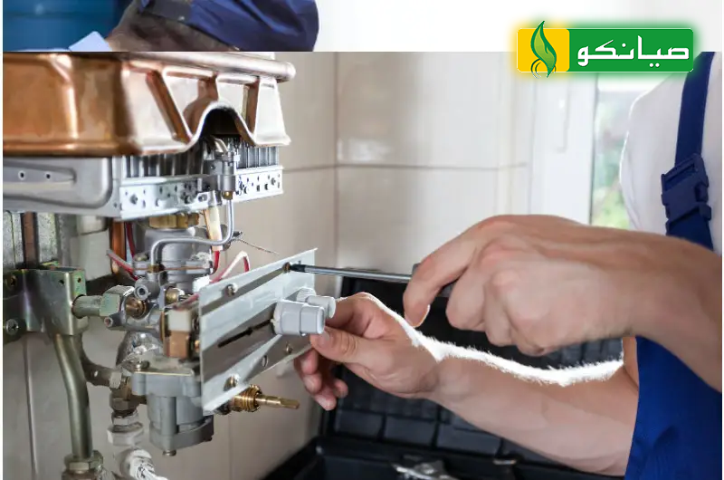 تركيب سخان غاز